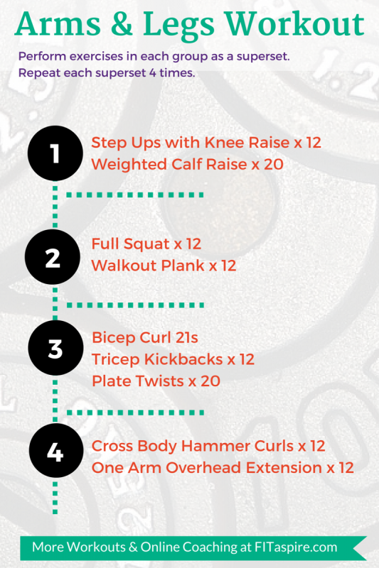 Legs Arms Workout Fitaspire