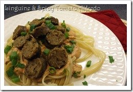 Linguini & Spicy Tomato-Cream Alfredo