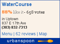 WaterCourse on Urbanspoon