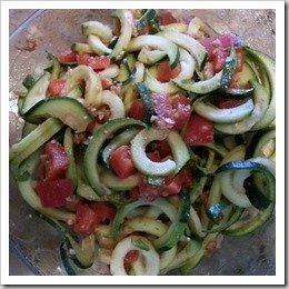 Zucchini Noodles & Chickpeas