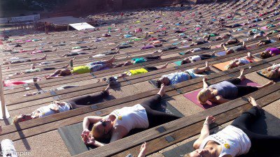 Yoga on the Rocks + Hiking Mt Bierstadt || FITaspire.com