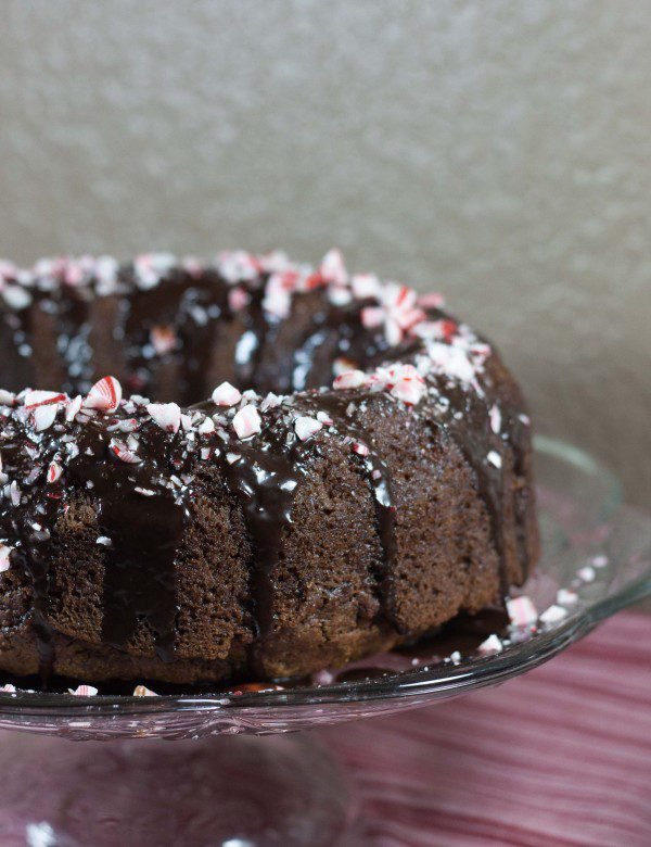 Chocolate Peppermint Cake// FITaspire.com