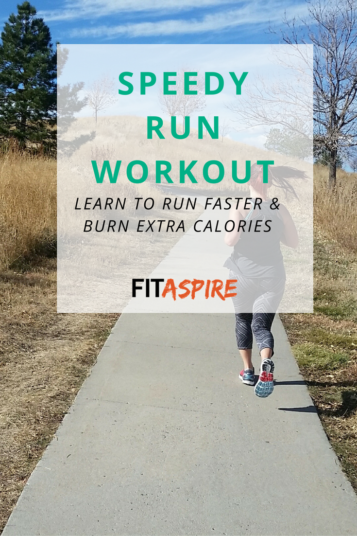 This running speed workout is meant for runners who just want to get in a good workout. It's not race specfic, but a great way to add variety and burn a few extra calories! (via @fitaspire)